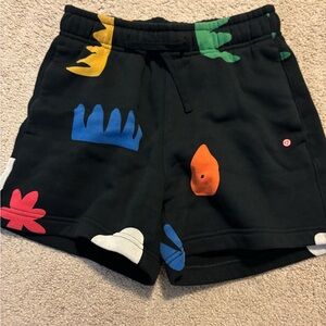 Jordan Black Shorts with Vibrant Accents